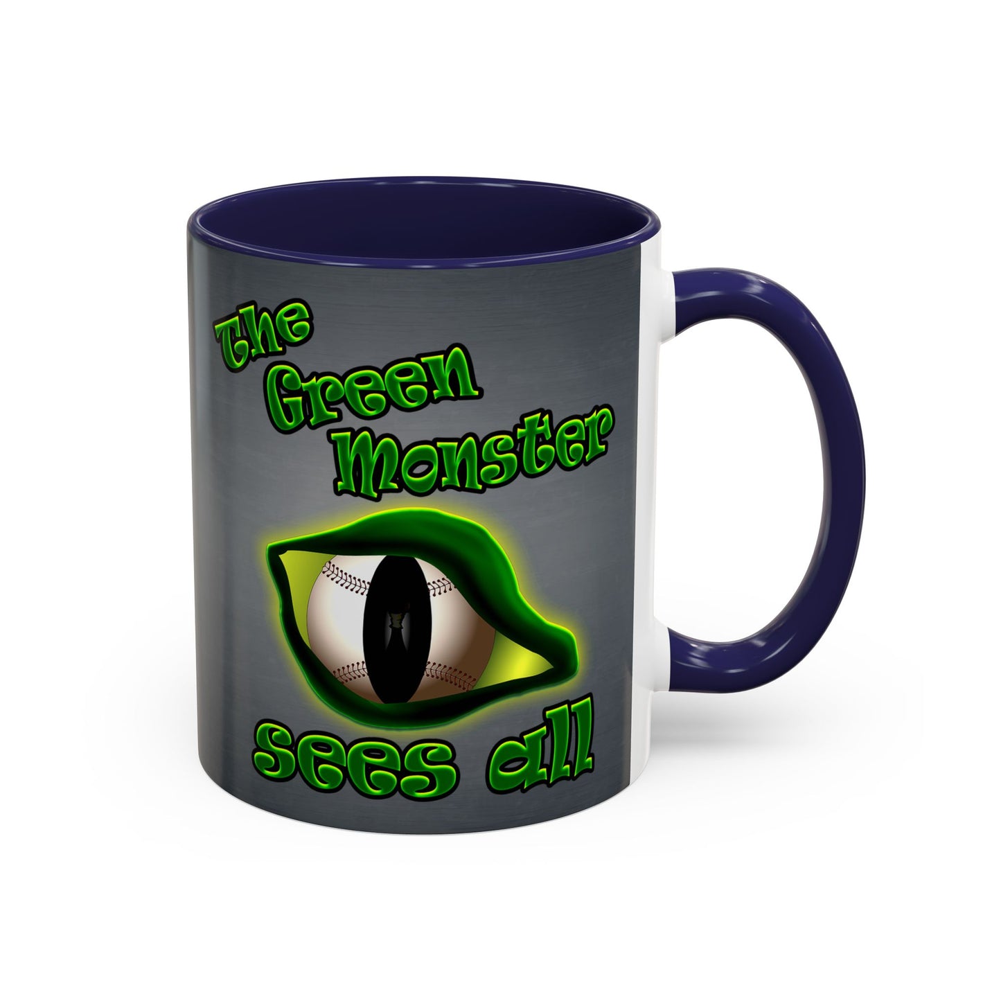 green monster - Accent Mug (grey-light grey)