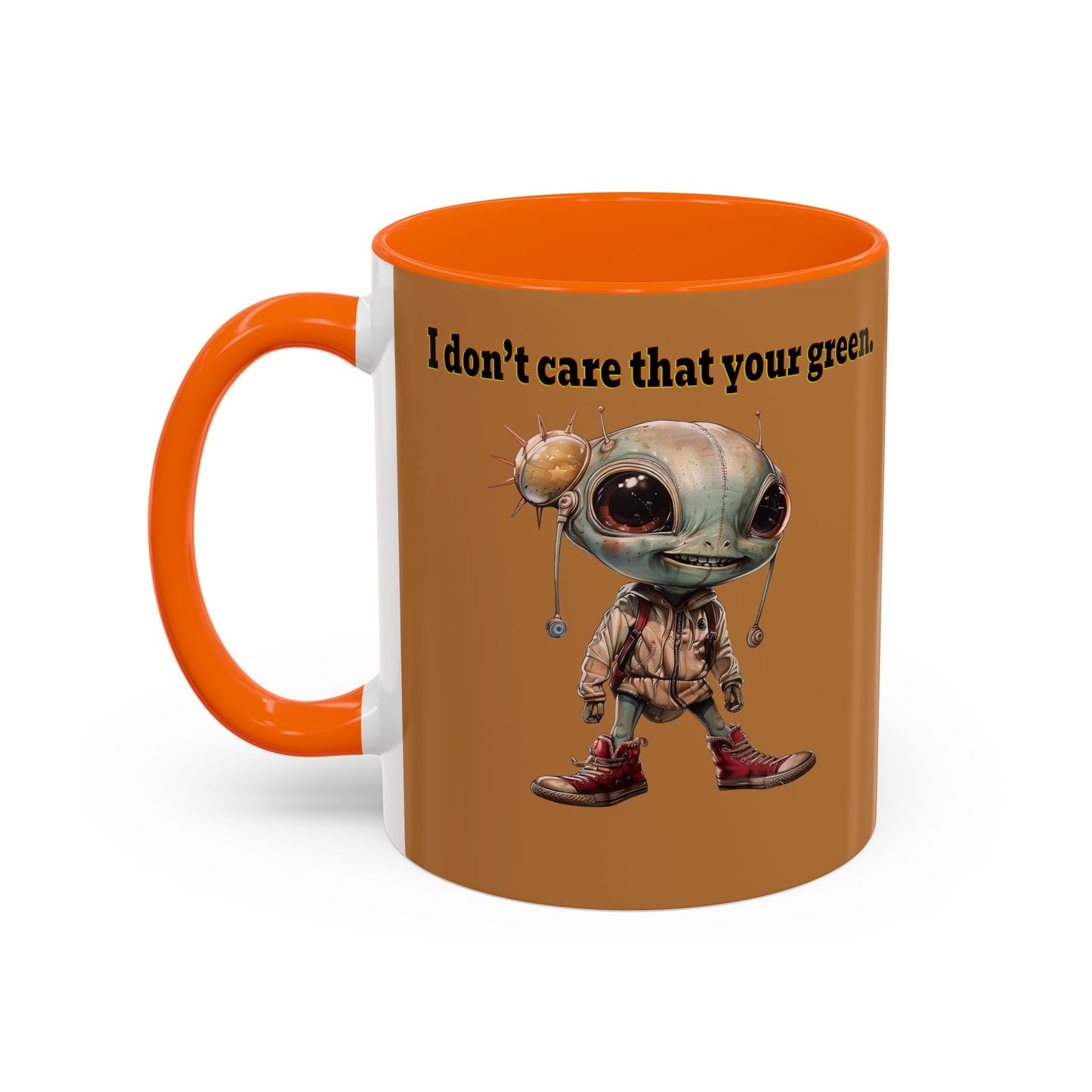 I don't care that your grey - Accent Mug (light brown)