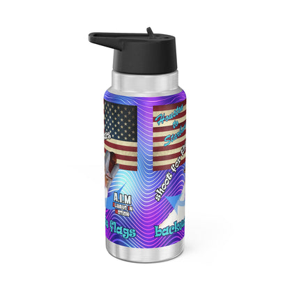shoot for the stars - Gator Tumbler, 32oz (purple wave)