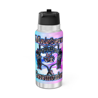 em cee squared - Gator Tumbler, 32oz (light blue-pink wave)