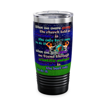 doggystyle - Ringneck Tumbler, 20oz ('snoops' background)