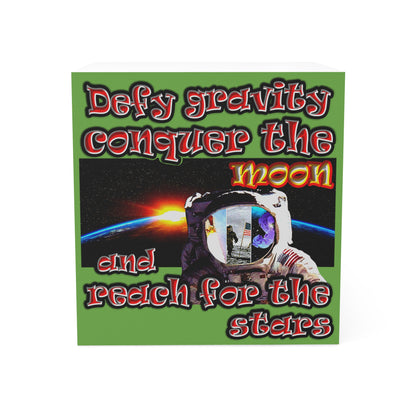 defy conquer reach - note cube (green)