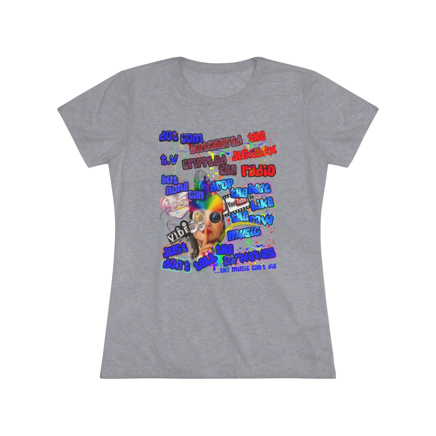 drop the beat - Women's Triblend Tee
