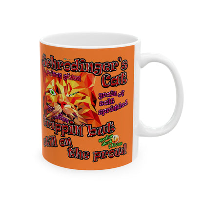 schrodinger's cat - White Mug (crusta)