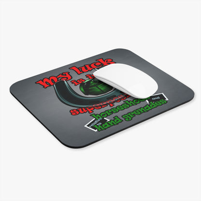 my luck - Mouse Pad (Rectangle) (grey-light grey)