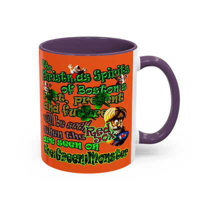 christmas spirits of boston - Accent Mug (orange)