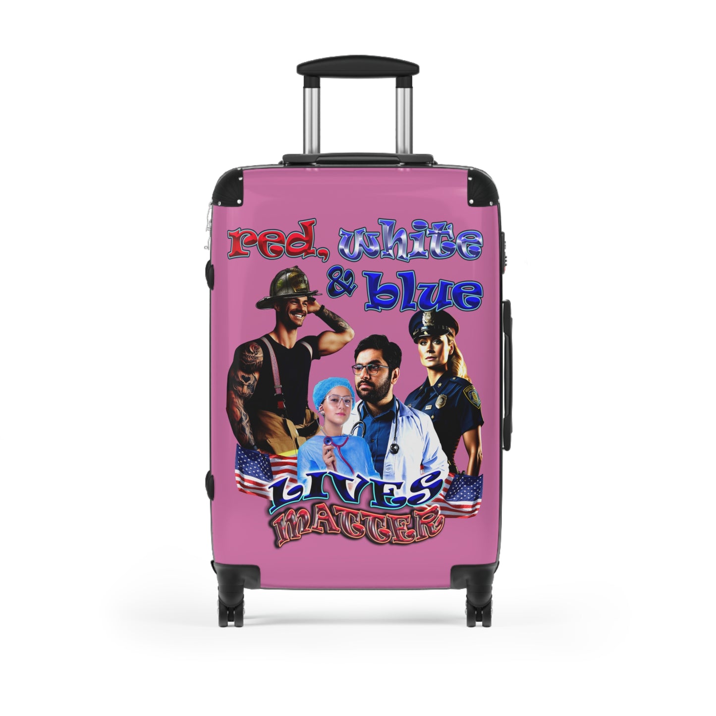 rw&b lives matter - Suitcase (light pink)
