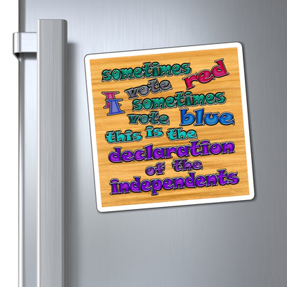 declaration of the independents - Magnets - (butterscotch wood finish)