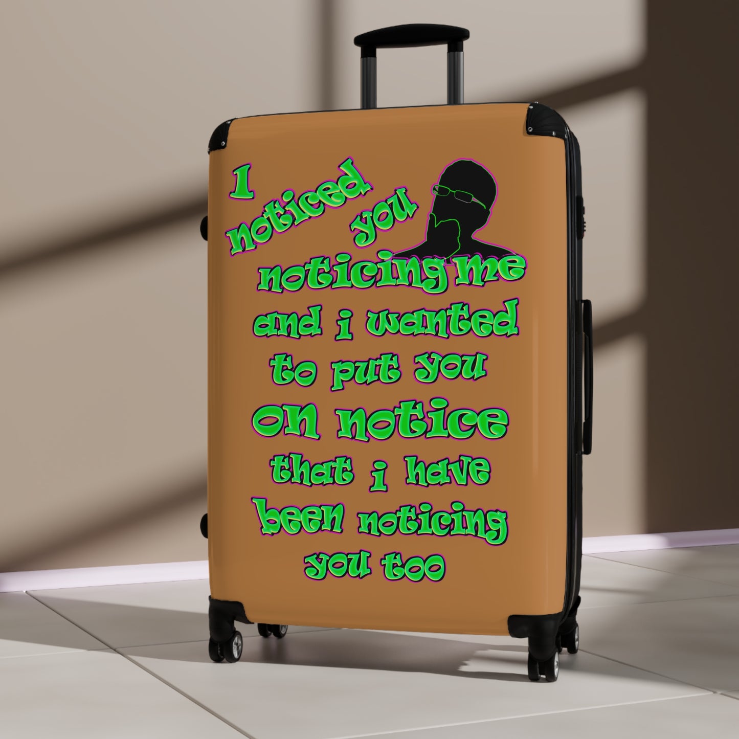 noticed you noticing - Suitcase (light brown)