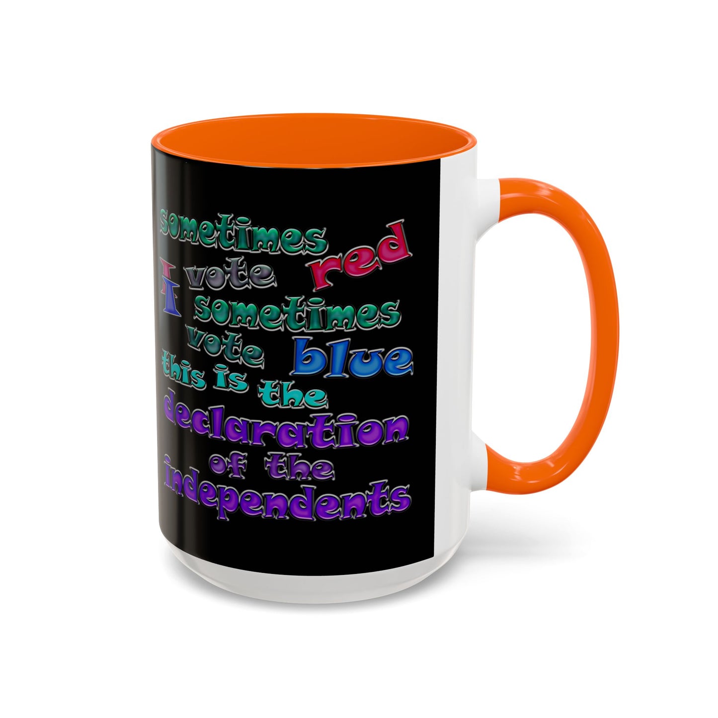 declaration of the independents - Accent Mug (black)