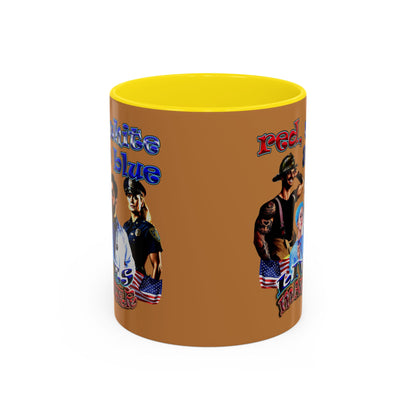 rw&b lives matter - Accent Mug (light brown)