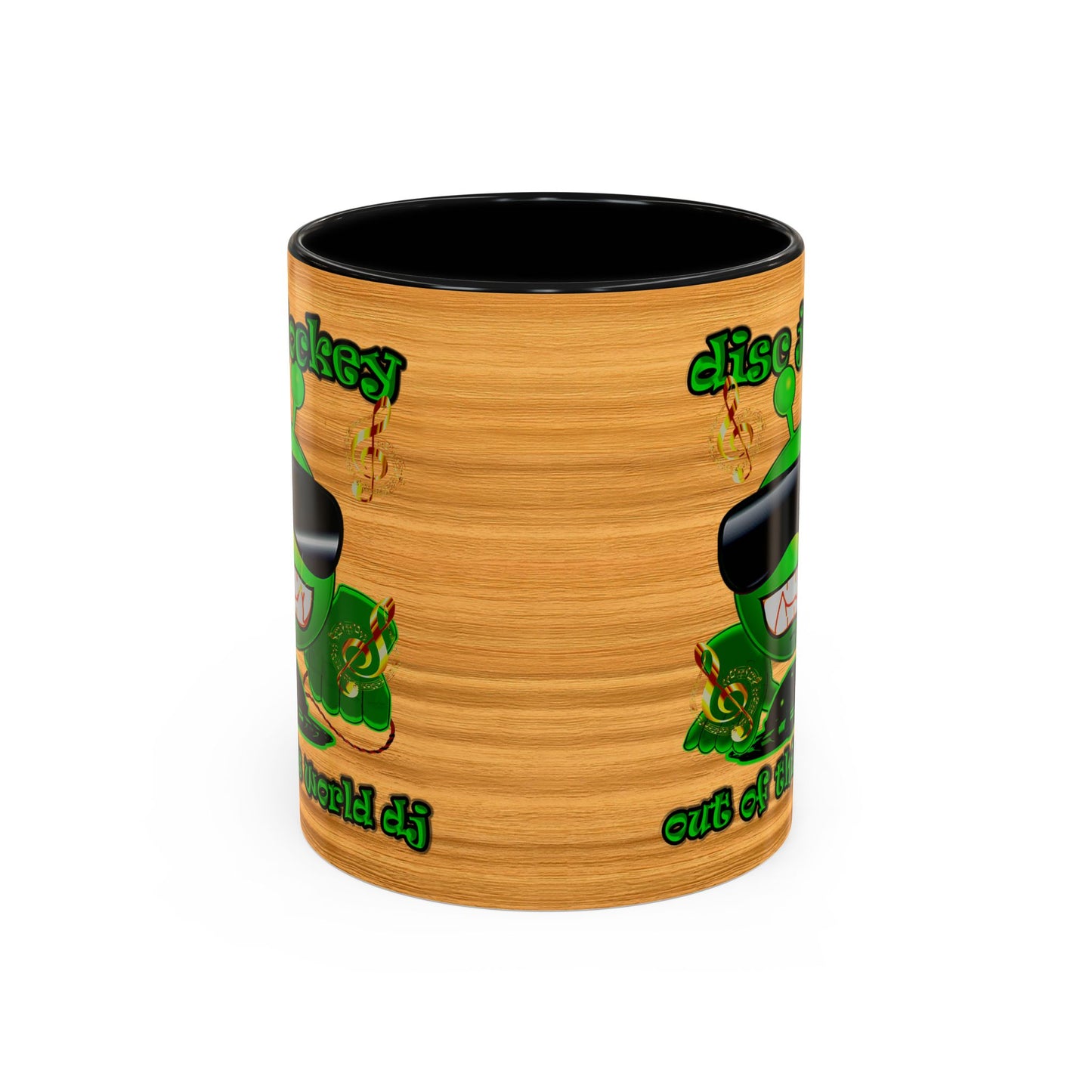 disc jockey - Accent Mug (butterscotch wood finish)