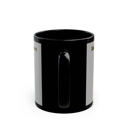 I don't care that your grey - Black Mug (light grey)