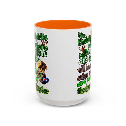 christmas spirits of boston - Accent Mug (white)