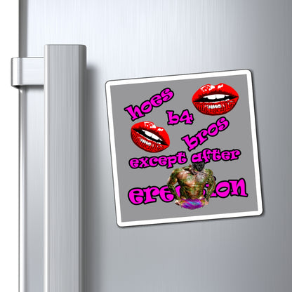 hoes b4 bros - Magnets - (grey)