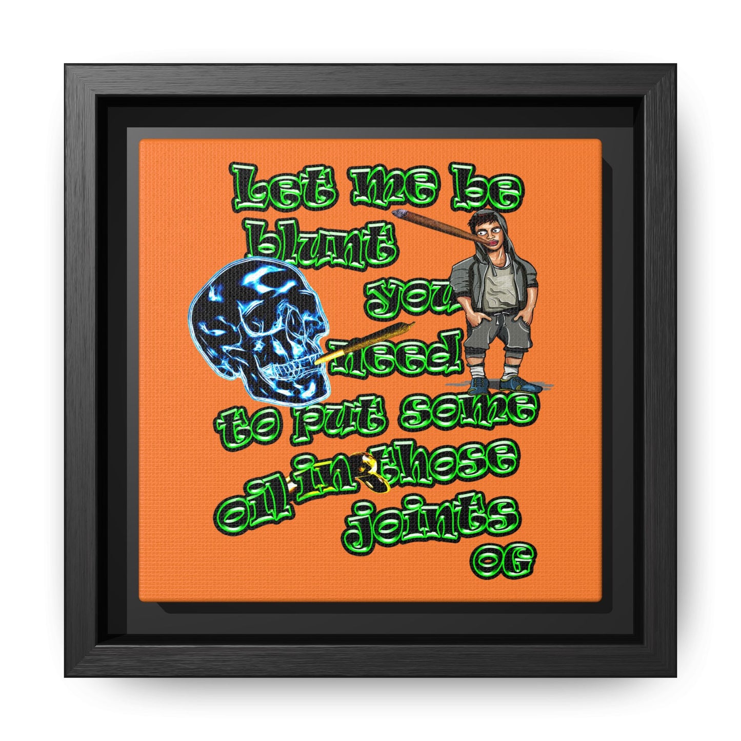 og - framed canvas art (crusta)