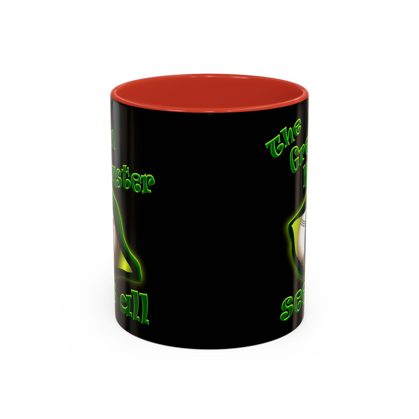 green monster - Accent Mug (black)