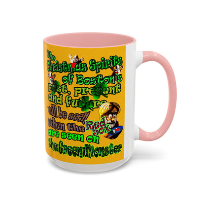 christmas spirits of boston - Accent Mug (yellow)