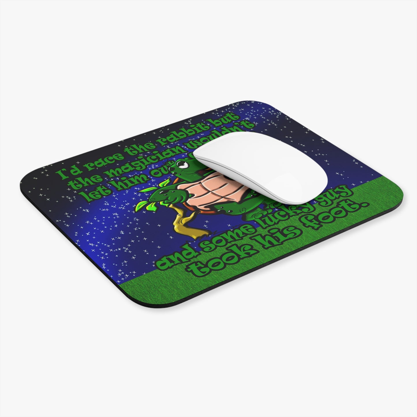 turtle race - Mouse Pad (Rectangle) ('snoops' background)