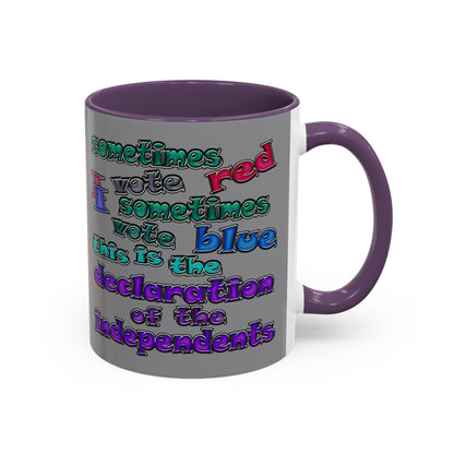declaration of the independents - Accent Mug (grey)
