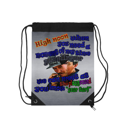 high noon - Drawstring Bag (brushed nickel)
