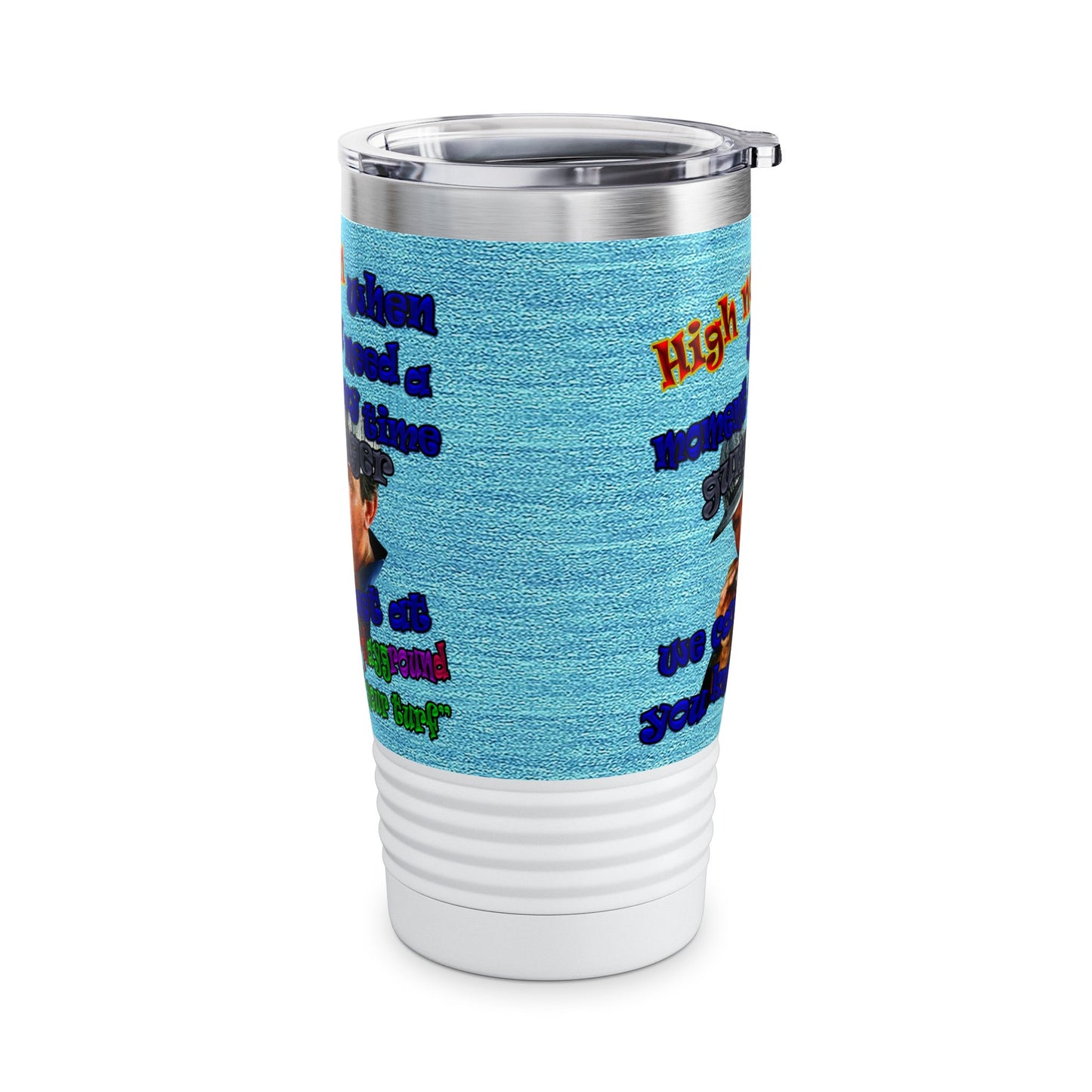 high noon - Ringneck Tumbler, 20oz (faded blue)