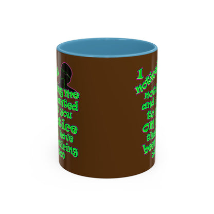 noticed you noticing - Accent Mug (brown)