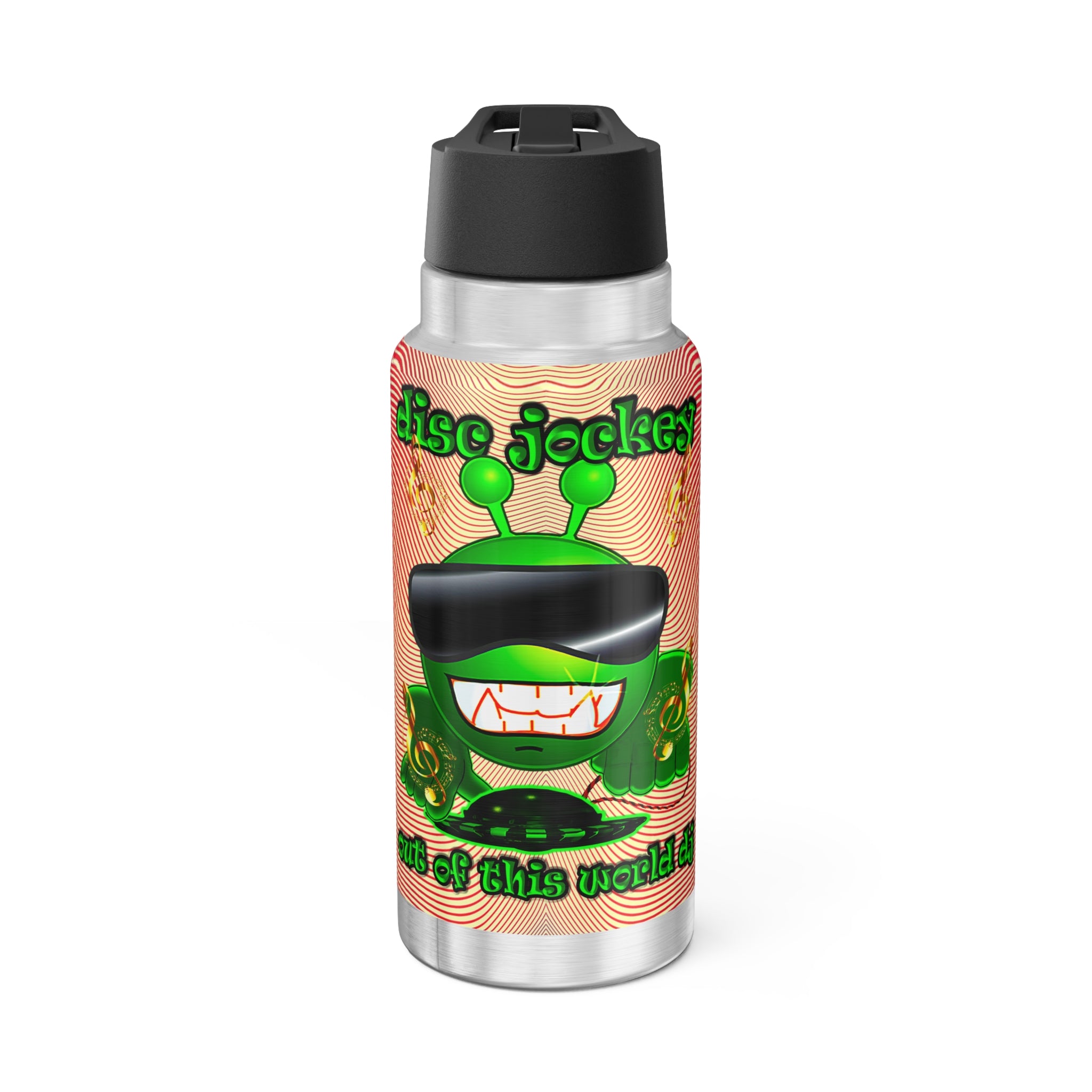 disc jockey - Gator Tumbler, 32oz (yellow-orange wave)