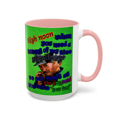 high noon - Accent Mug (green turf)