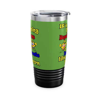 popping like popcorn - Ringneck Tumbler, 20oz (green)