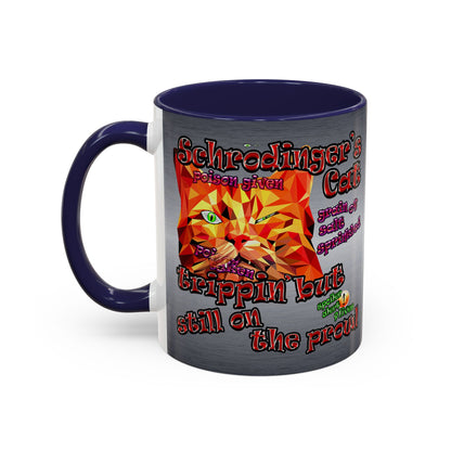 schrodinger's cat - Accent Mug (brushed nickel)