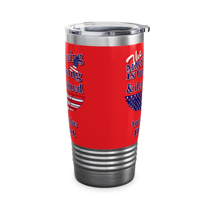 american wing - Ringneck Tumbler, 20oz (red)