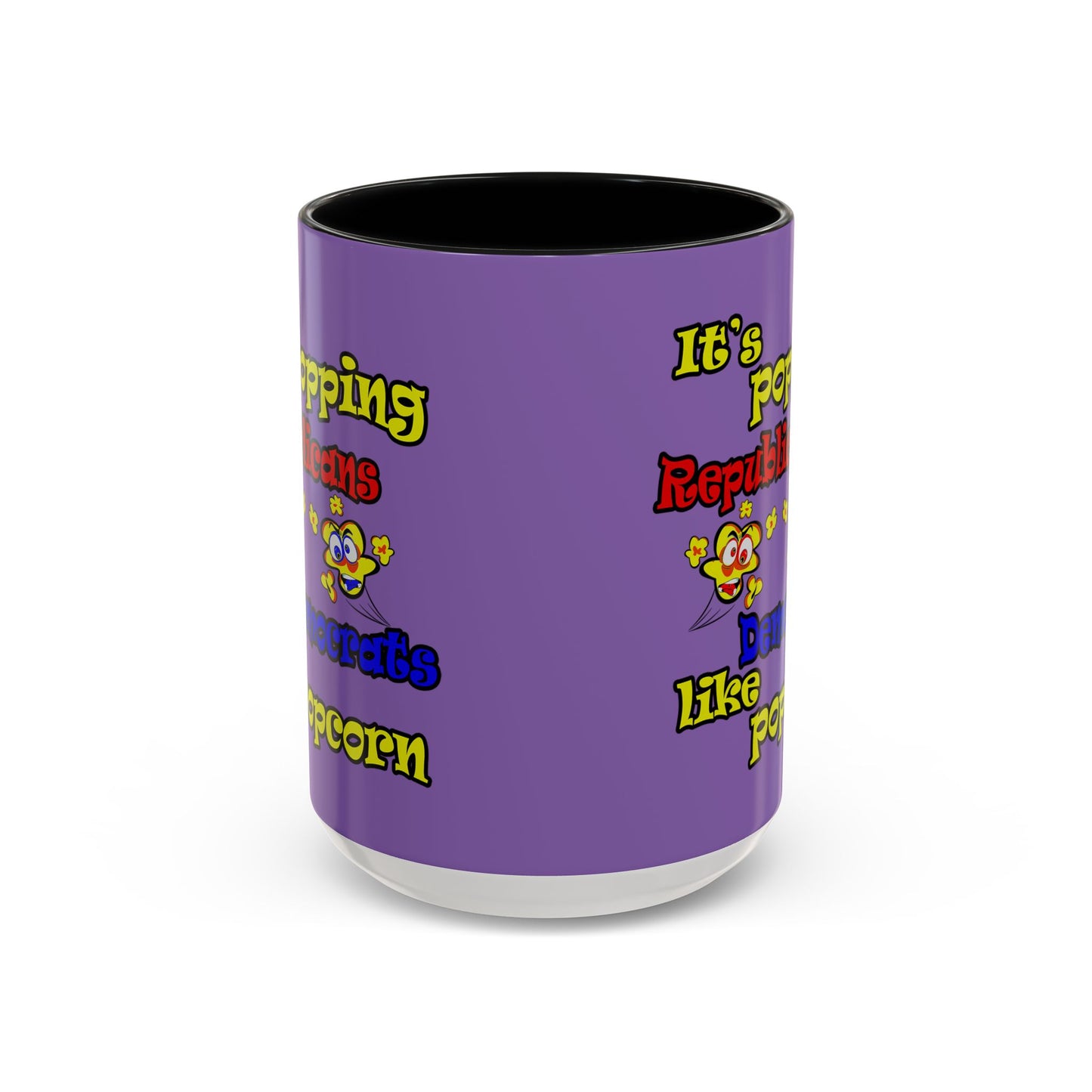 popping like popcorn - Accent Mug (light purple)