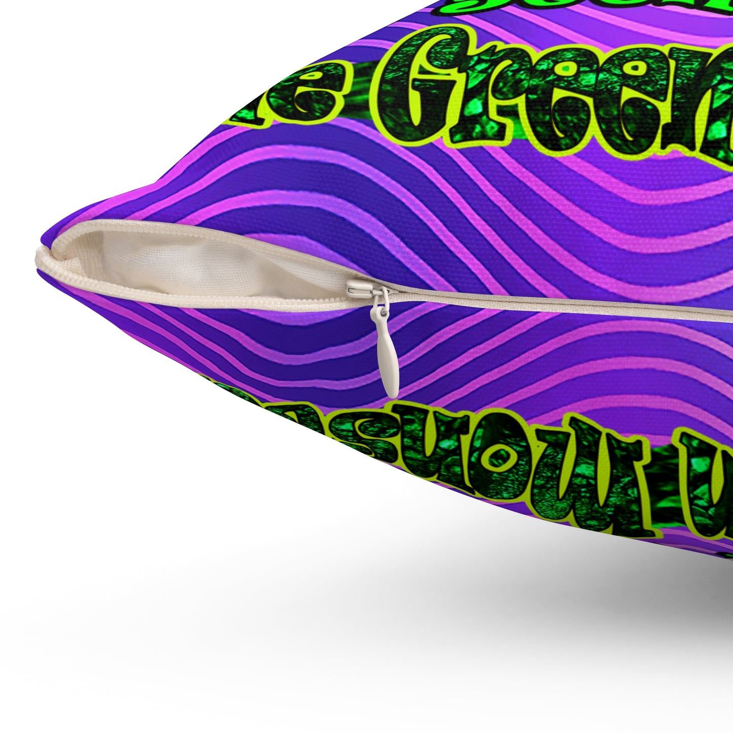 christmas spirits of boston - Spun Polyester Square Pillow - (purple wave)