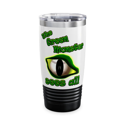 green monster - Ringneck Tumbler, 20oz (white)