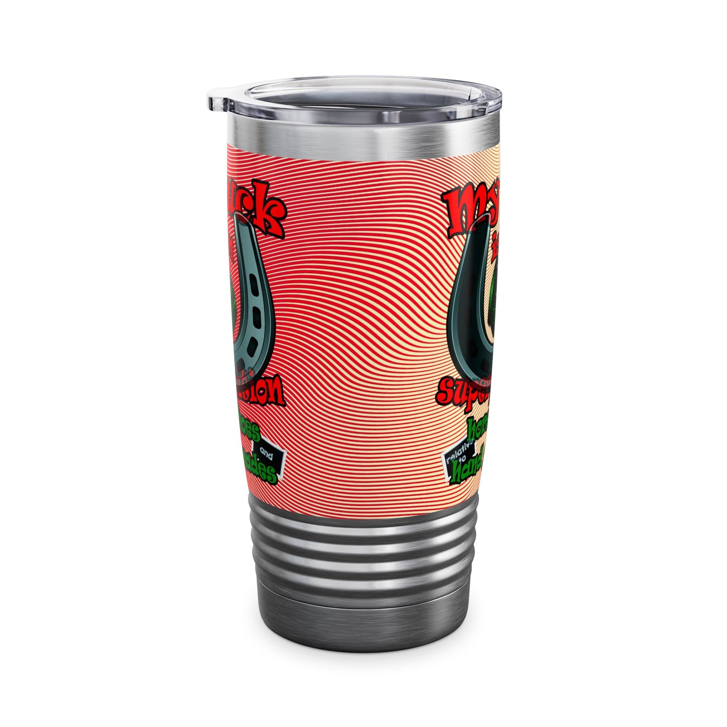 my luck - Ringneck Tumbler, 20oz (yellow-orange wave)
