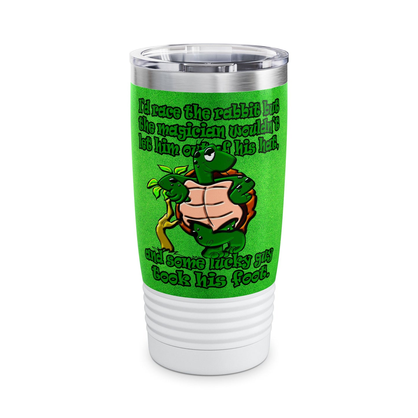 turtle race - Ringneck Tumbler, 20oz (green turf)