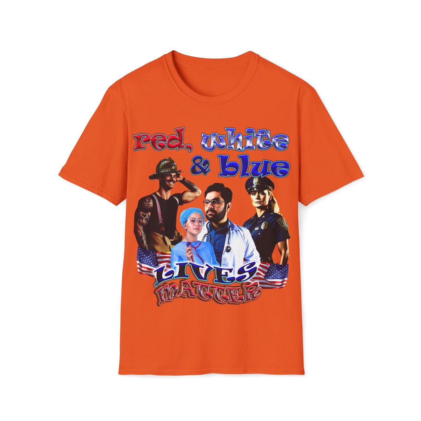 rw&b lives matter - Unisex Softstyle T-Shirt