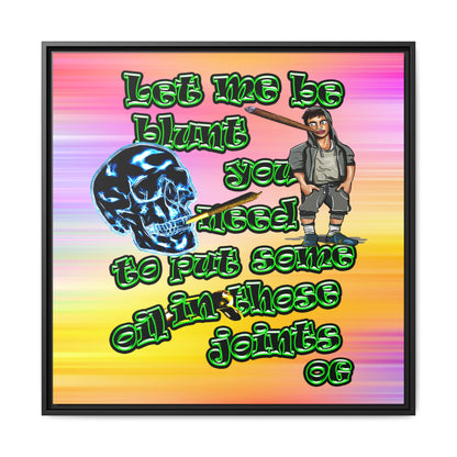 og - framed canvas art (color blur)