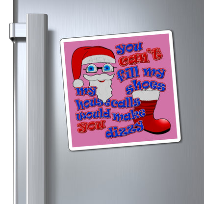 santa's shoes - Magnets - (light pink)
