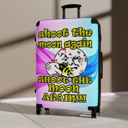 shoot the moon again - Suitcase (light blue-pink wave)