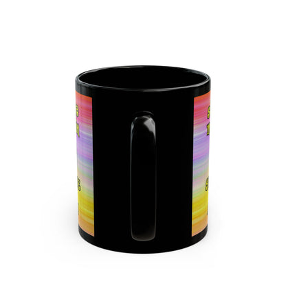 shoot the moon again - Black Mug (color blur)