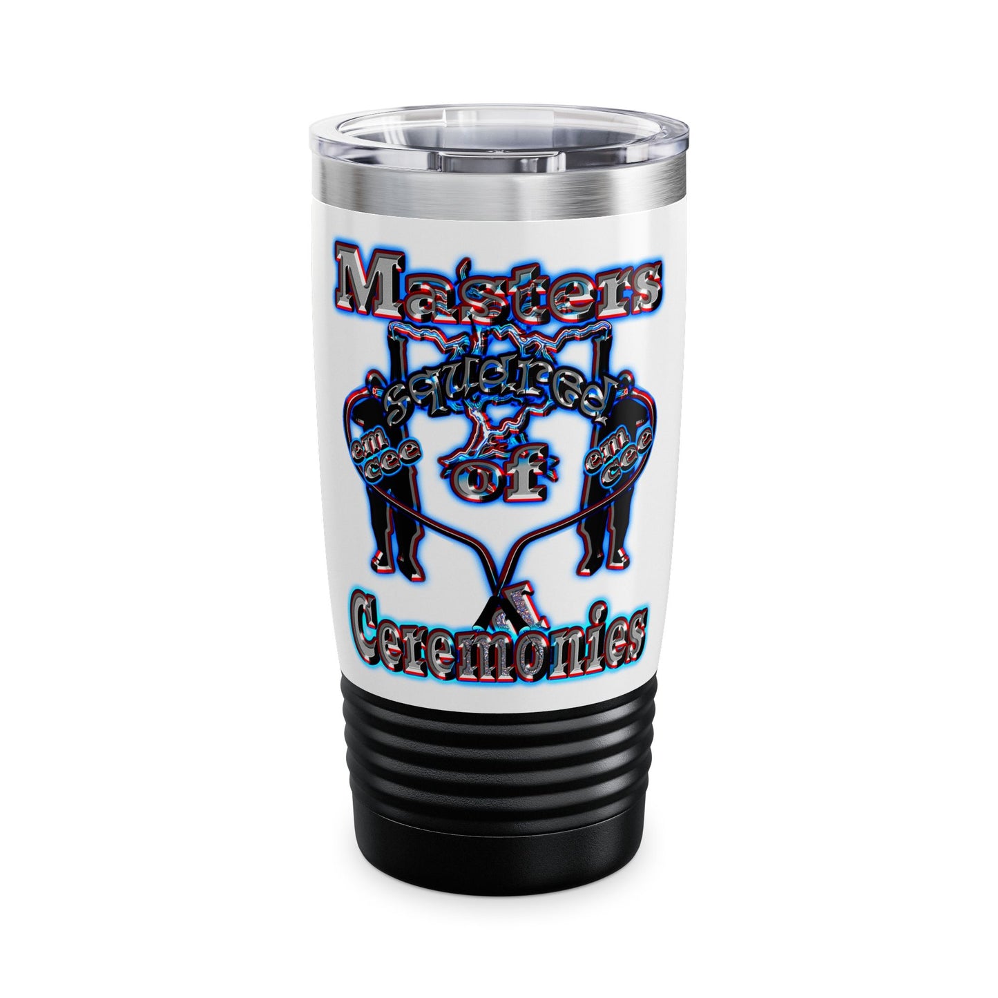 em cee squared - Ringneck Tumbler, 20oz (white)