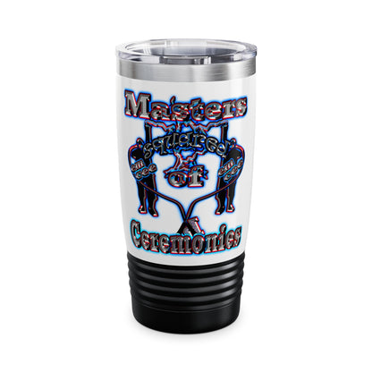 em cee squared - Ringneck Tumbler, 20oz (white)
