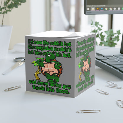 turtle race - note cube (grey)