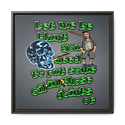 og - framed canvas art (grey-light grey)