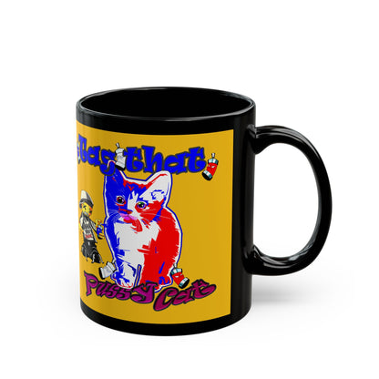 tag that - Black Mug (yellow)