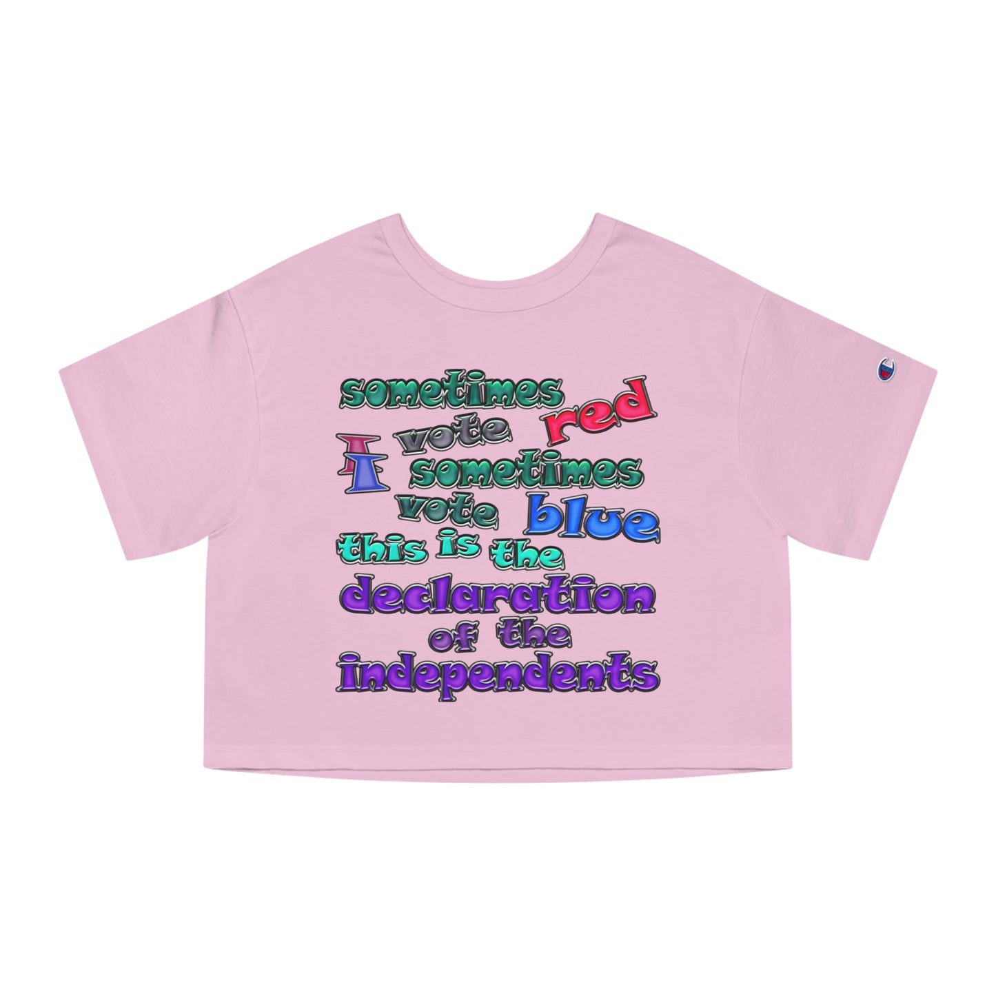 declaration of the independents - Champion Women's Heritage Cropped T-Shirt