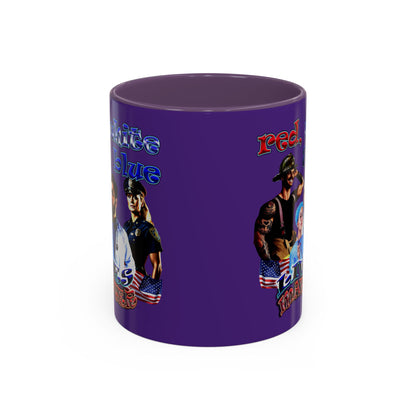 rw&b lives matter - Accent Mug (purple)