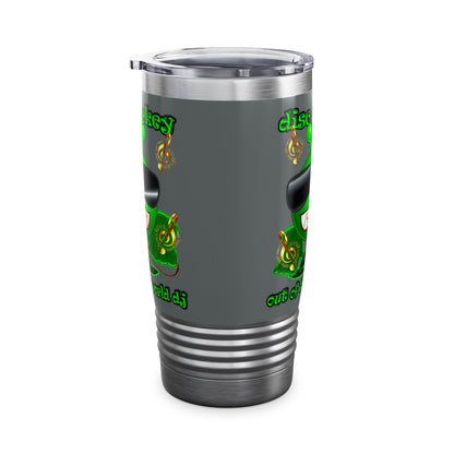 disc jockey - Ringneck Tumbler, 20oz (dark grey)
